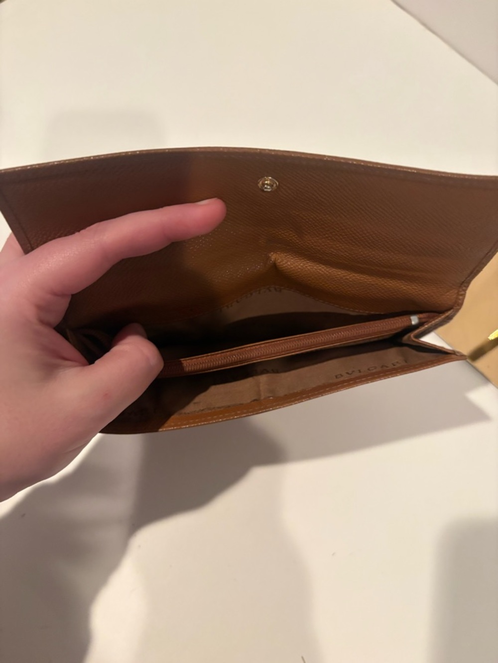 Blvgari brown leather long wallet - Picture 12 of 12